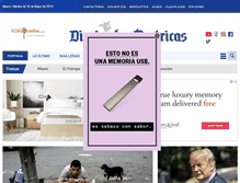 Tablet Screenshot of diariolasamericas.com